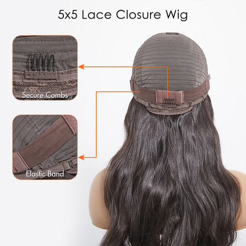 Body Wave 5x5 Glueless Wig